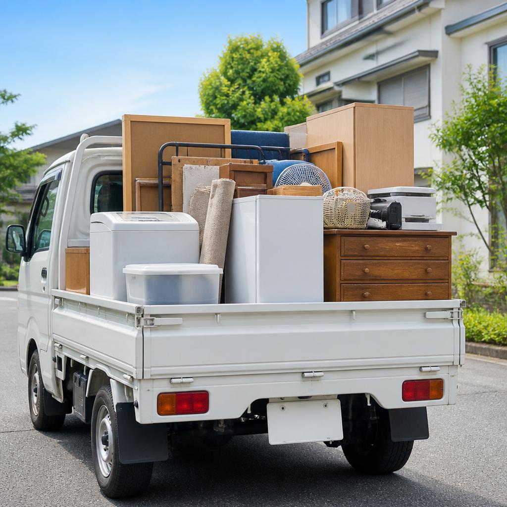 軽トラでしっかり積み放題！不要品をお手軽にスッキリ処分